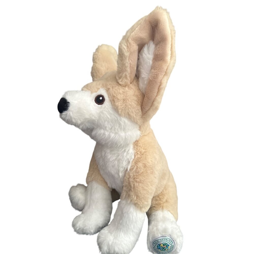 FAO Schwartz Stuffed Fennec Fox Plush Wildlife Conservation Collectible Soft Toy - Picture 3 of 6